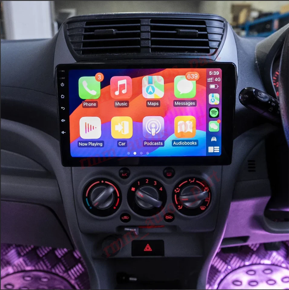 9'' Wireless Carplay Android Auto Head unit Car Radio For Suzuki Alto 2009-2014 - image 3 of 4