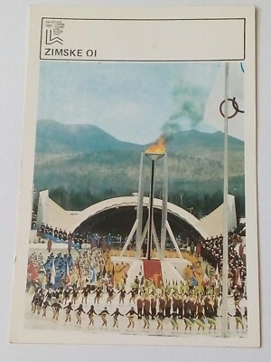 Rare! Winter Olympic Games 1980 Lake Placid USA Card Yugoslavia edition