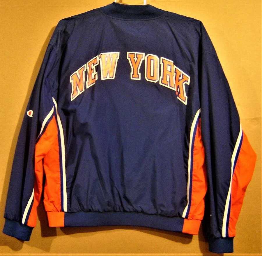 Vintage 90s New York Knicks Champion Authentic Warm up Jacket