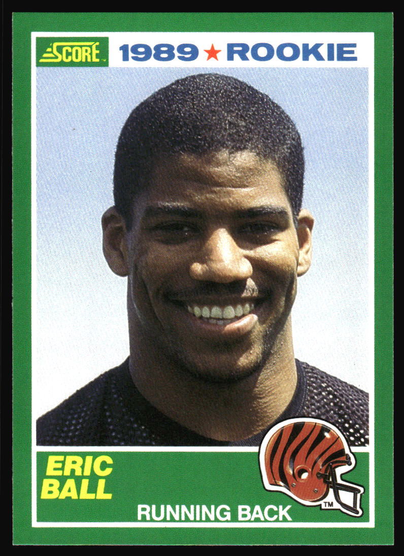 1989 Score Eric Ball  Rookie  #264 Cincinnati Bengals