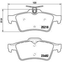 Brembo Bremsbelagsatz Scheibenbremse Hinten FüR Peugeot 508 Sw I 2.0 Hdi