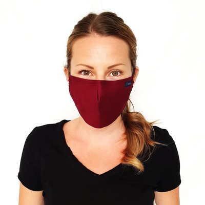 3-lagige Baumwoll-Gesichtsmasken. 2 Stück.  4 Filter. Verstellbare Nase weise und elastisch.