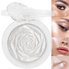 evpct Pearl White Silver Face Highlighter Makeup Shimmer Glitter Diamond Spar...
