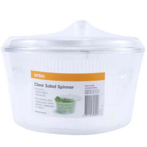 Salad Spinner Vegetable Lettuce Salad Leaves Washer Dryer Serving Bowl Containe - Picture 8 of 8