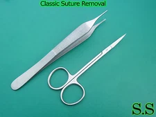 Classic Suture Removal 2 Pcs Kit Surgical Instruments New 