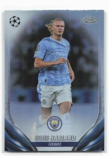 2023-24 Topps Chrome UEFA Club Competitions #39 Erling Haaland Refractor 28828