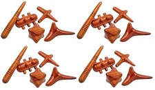 Thai Reflexology Massage Tool Set 20 pcs Wooden Foot Hand Body Massage Sticks