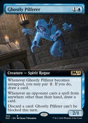 Ghostly Pilferer (Extended Art) (Foil) - Core Set 2021