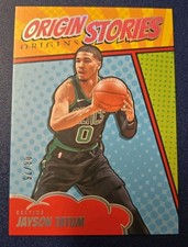 Jayson Tatum 2024-25 Panini Origins Origin Stories Turquoise  #19 /75  SP