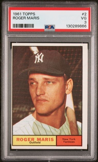 PSA 3 - 1961 Topps ROGER MARIS #2 (9866) Yankees