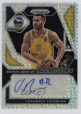 2023-24 Prizm Turkish Airlines EuroLeague Mojo 18/25 Johannes Thiemann Auto 6m7