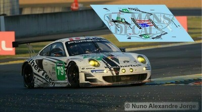 Décalcomanies Porsche 997 RSR Le Mans 2014 - Plusieurs échelles (1:32 à 1:18) Pour Modélisme