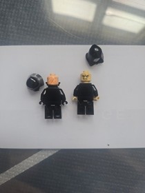 Lego Star Wars Darth Vader & Emperor Palpatine Minifigures Cracked. 