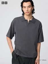 Uniqlo Skipper Polo Sweater Gray Small