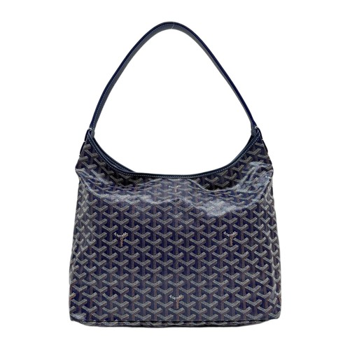 GOYARD Hobo Bohème Monogram Navy Coated Canvas Shoulder Bag