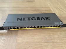 Netgear GS116LP 16-Port PoE+ Gigabit Switch – Rack Mount – 76W PoE Budget