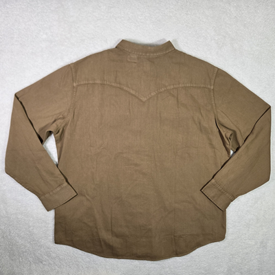 Levis The Western Mens 2XL Standard Fit Western Pearl Snap Long