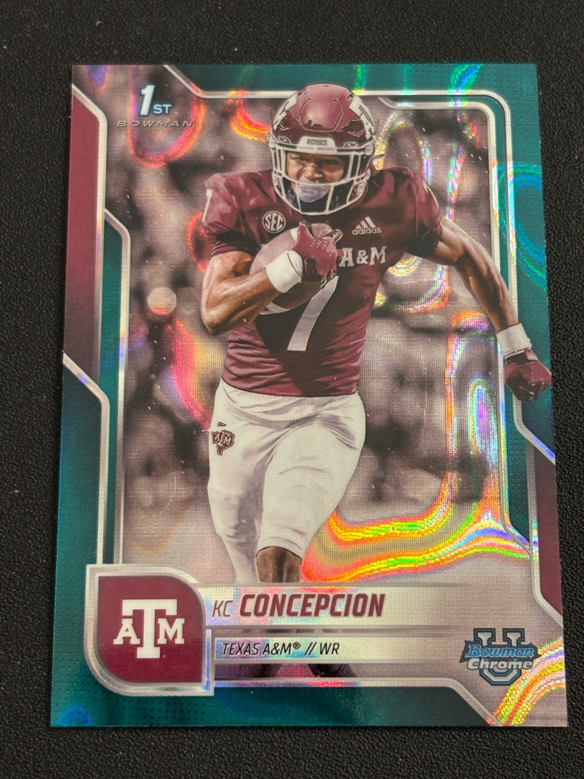 KC Concepcion 1st Bowman Teal Lava Refractor 2025 Bowman University Chrome #91