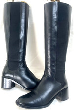 LK Bennett Italian Leather Slim Leg Riding/Tall Chelsea Style Boot size 38