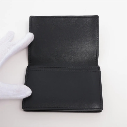 Tarjetero de cuero negro Bottega Veneta Intrecciato - Imagen 3 de 5