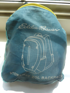 Eddie Bauer Stowaway 20L Backpack, All in One, NWOT, Travel, Compact, Durable