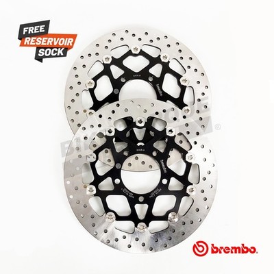 Brembo schwimmende Bremsscheiben Paar vorne passend für Kawasaki ZX10R (ABS) 2011-2015