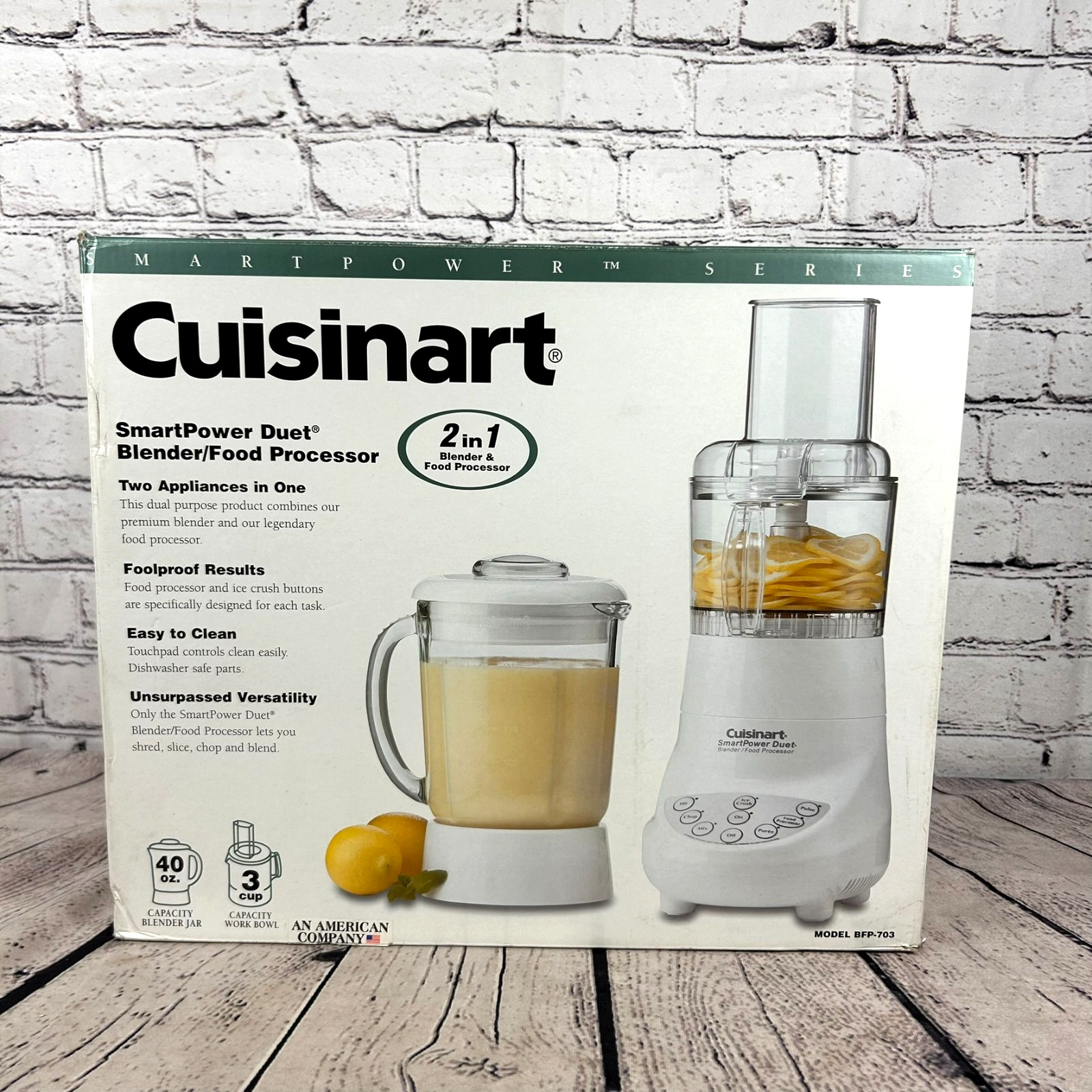 Cuisinart BFP-703 Smartpower Duet Blender With Glass Jar Foo