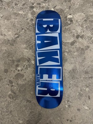 Baker Riley Hawk Blue Scratched 8.5'' Skateboard Deck