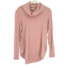 LOFT Outlet Lounge Pink Cowlneck Sweater Small