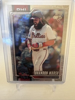 2026 Topps Series 1 Brandon Marsh Opening Day Foil #335 Phillies