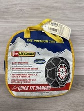1550-s Les Schwab Quick Fit Diamond Pattern Tire Chains Stock - Never Used