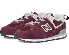 New Balance Z5401 Toddler Kids Burgundy/White 574 Bungee Lace Sneakers Size 6M