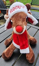 Adorable 12" Dan Dee Collector's Choice Rudolph the Red-Nosed Reindeer Plush w/