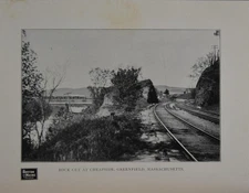 Antique Greenfield Massachusetts Art Print 1902 Boston & Maine Rail Road