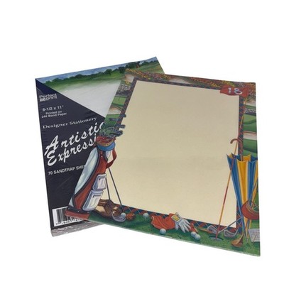 Perfect Print Golf Designer Stationery 70 Sheets 8.5x11 24lb Bond Paper NEW