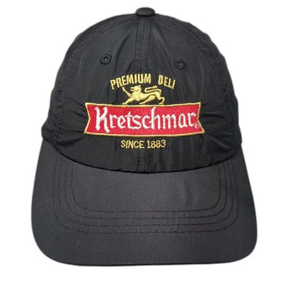 Port Authority Kretschmar Premium Deli Hat Black Baseball Cap OS Adjustable