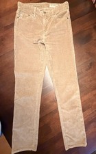 AG Adriano Goldschmied Mari High Rise Slim Straight Corduroy Pants Size 26