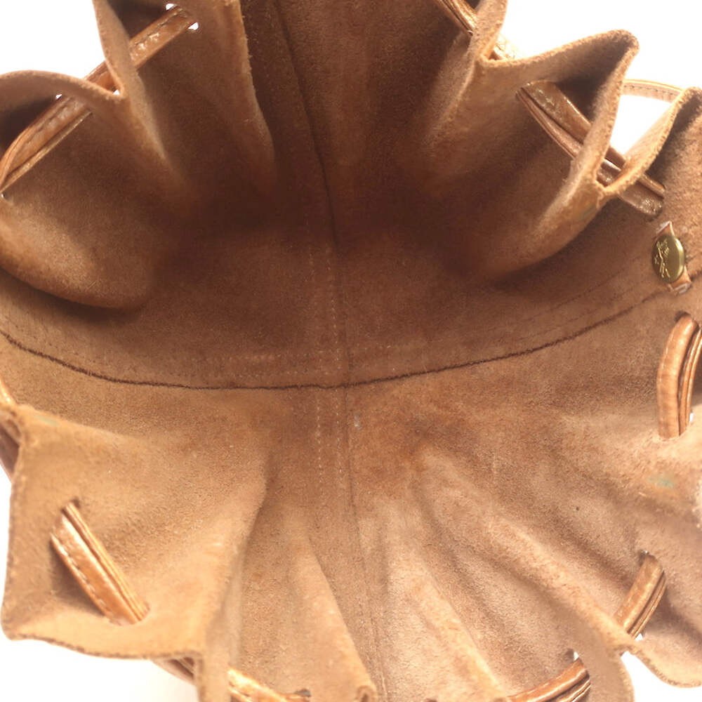 Il Bisonte Drawstring Mini Dumpling Bag Copper Me… - image 11