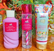 2025 🥛🍰MILK BAR🎉🎂BIRTHDAY CAKE~Bath & Body Works YOUR CHOICE~SHIP FREE!