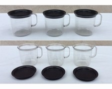 TUPPERWARE  - MUGS CRISTAL - TASSES - CUISINE - ART DE LA TABLE - VINTAGE