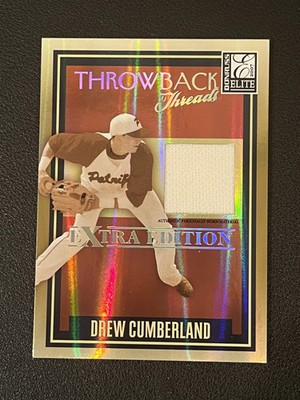 Drew Cumberland 2007 Donruss Elite Extra Edition Throwback Threads /500 Padres