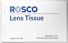 Rosco Lens Tissue 4X6 100 Sheets Lintless Static Free Microfiber Cleaning Wipes