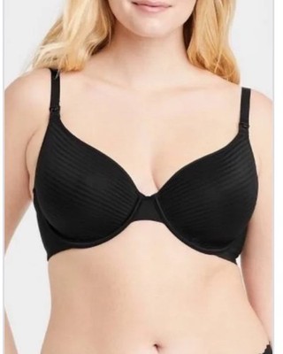 Women s Auden Lightly Lined Demi Fit Nursing Bra Black Size 34DDD NEW!