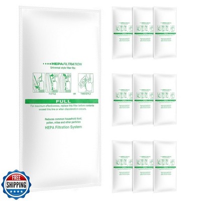10 Pack 204814 HEPA Filter Plus Bags Compatible with Vacuums 2058