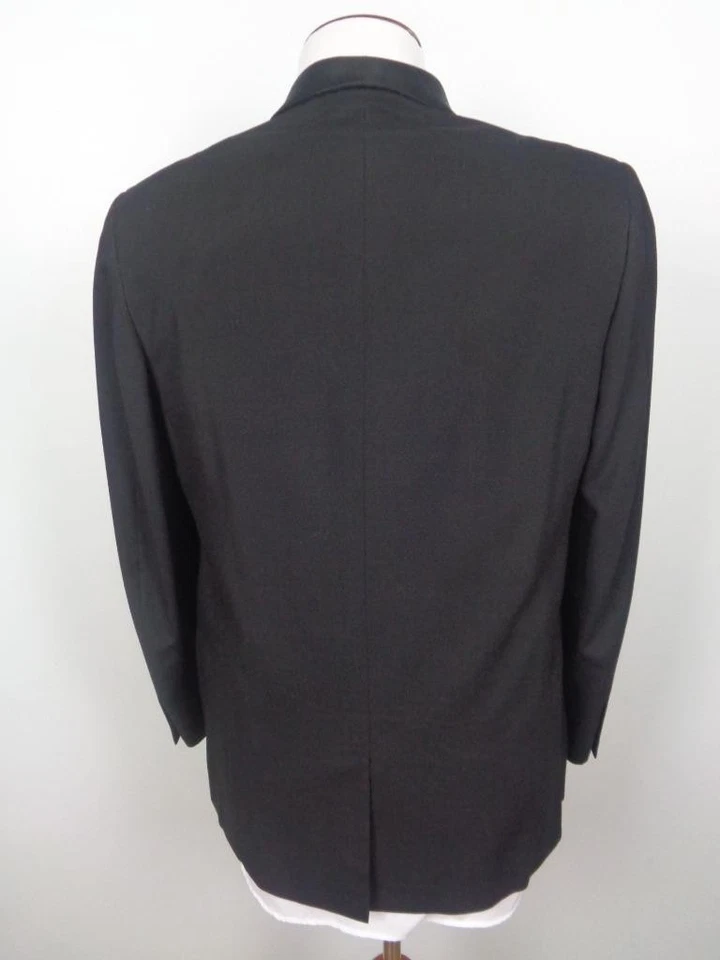 Hart Schaffner & Marx Black Tuxedo Jacket Only Mens sz 42R One Button - Image 3 of 4