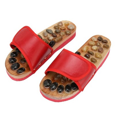 Neu Acupressure Slippers Stress Relief Foot Massager Reflexology Tool Red