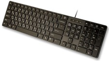 USB Keyboard with Russian English Cyrillic Letters/Characters- Full Size Slim