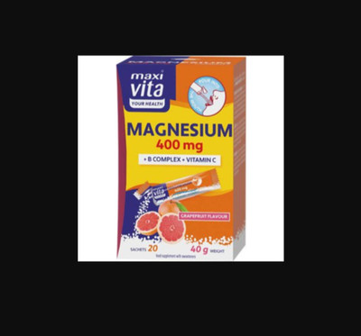 MAGNESIUM 400 mg + B-Komplex + Vitamin C, 20 Beutel