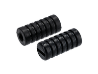 Set: Gummi Quergerippt, Kickstarter- Und FußSchalthebel, In Schwarz - FüR Simson