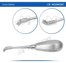 Mediment PREMIUM Offset Crown Splitter Remover Elevator Handle Dental INSTRUMENT